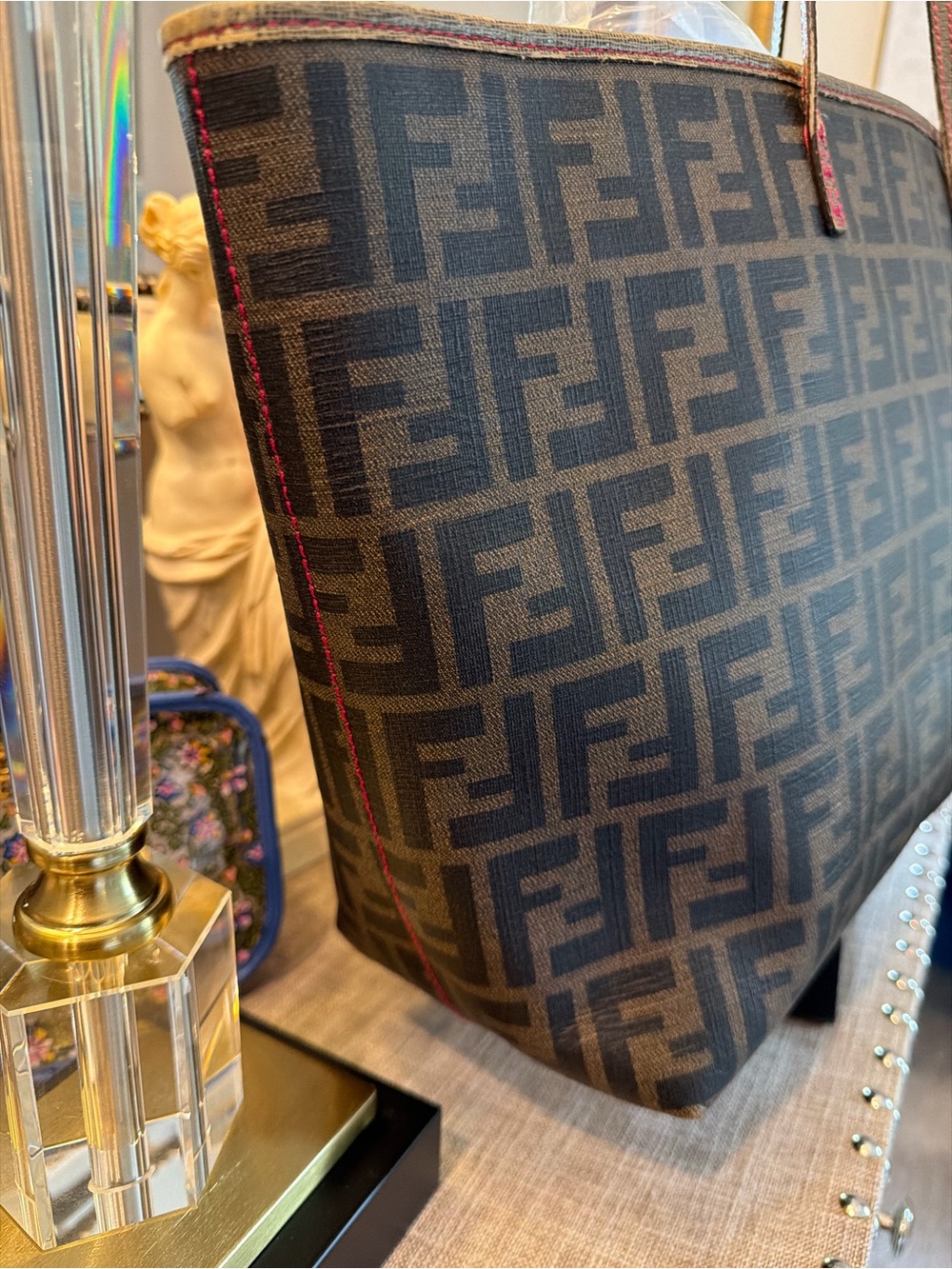 Fendi EUC Monogram Satchel Tote Bag - Picture 3 of 13